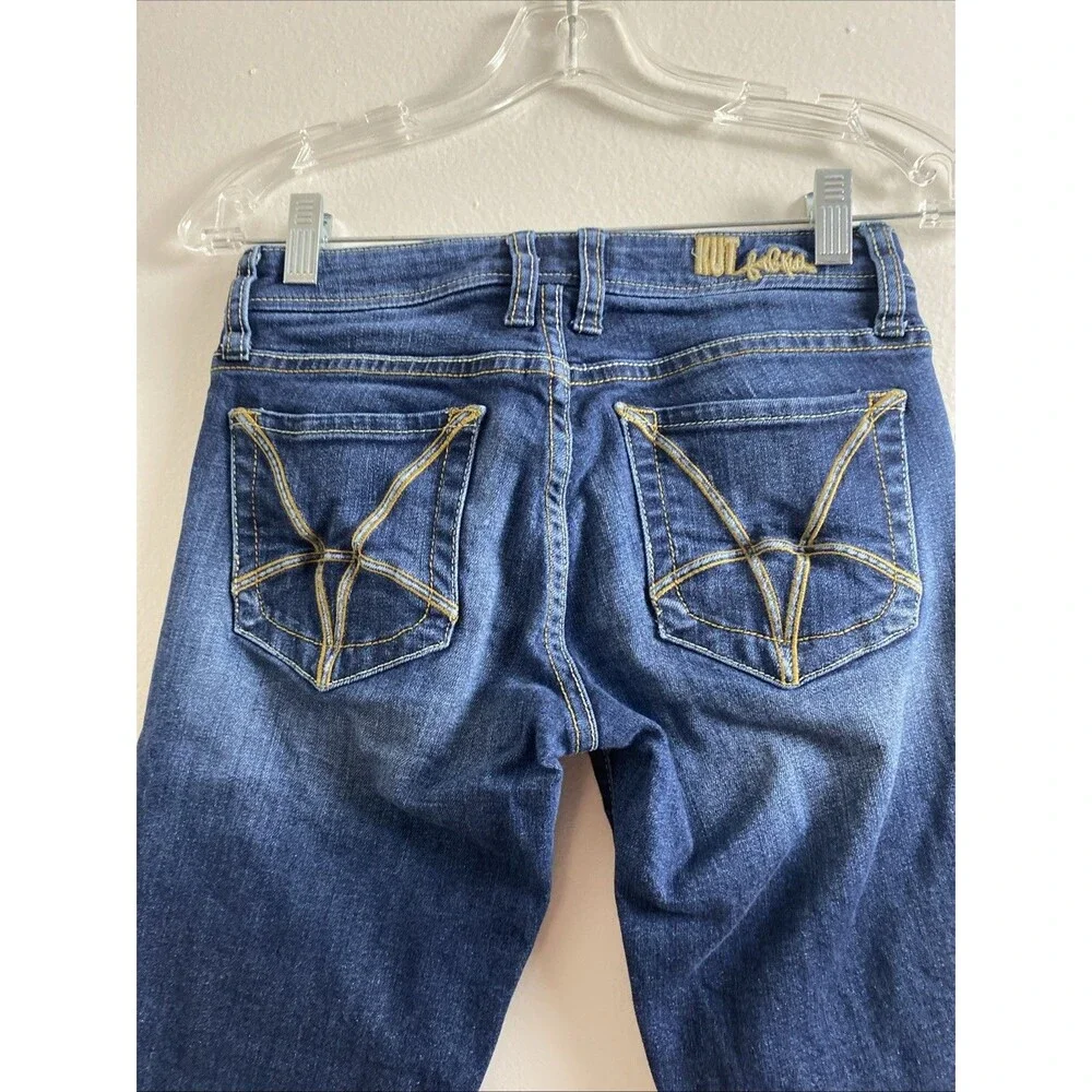 KUT From The Kloth Blue Jeans Size 0 Catherine Slim Boyfriend Low Rise Dark Wash